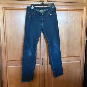 Miss Tina dark denim jeans size 10 made in Egypt EUC